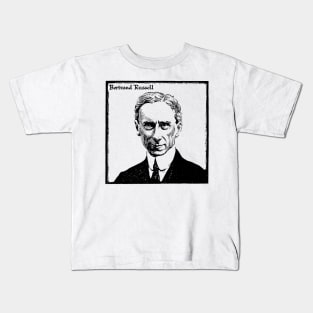 Bertrand Russell Portrait Kids T-Shirt